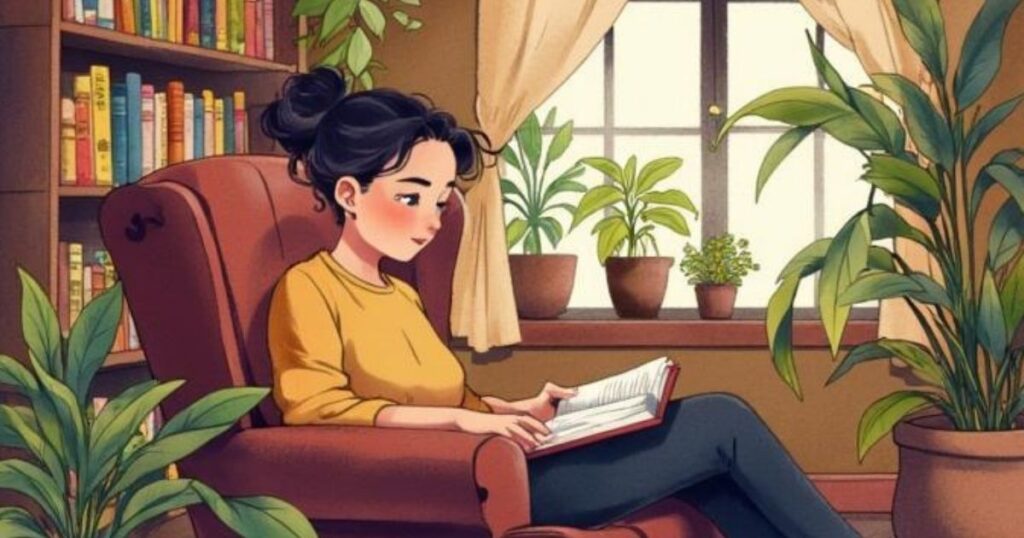 本を読んでいる人